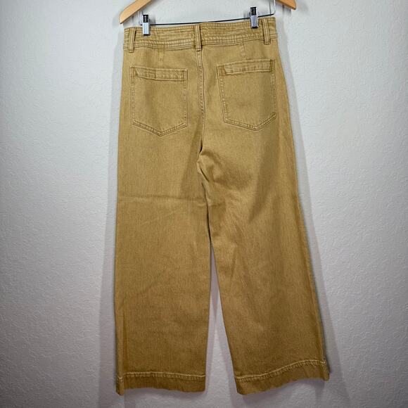 Women's Faherty Tan Wide Leg Pants Size 30 L (12/14) NEW - Picture 7 of 9